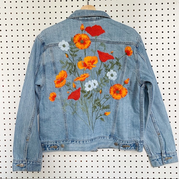 levi embroidered jacket